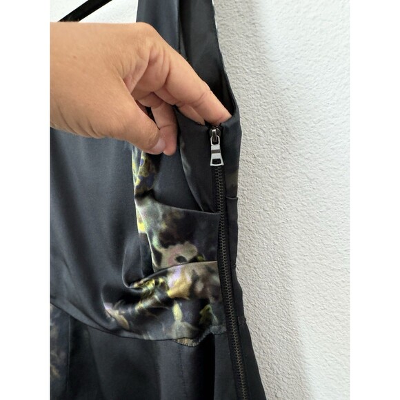 Elie Tahari Women's Black Floral Sleeveless Silk Sheath Dress Special Occasion 4 - Picture 4 of 11